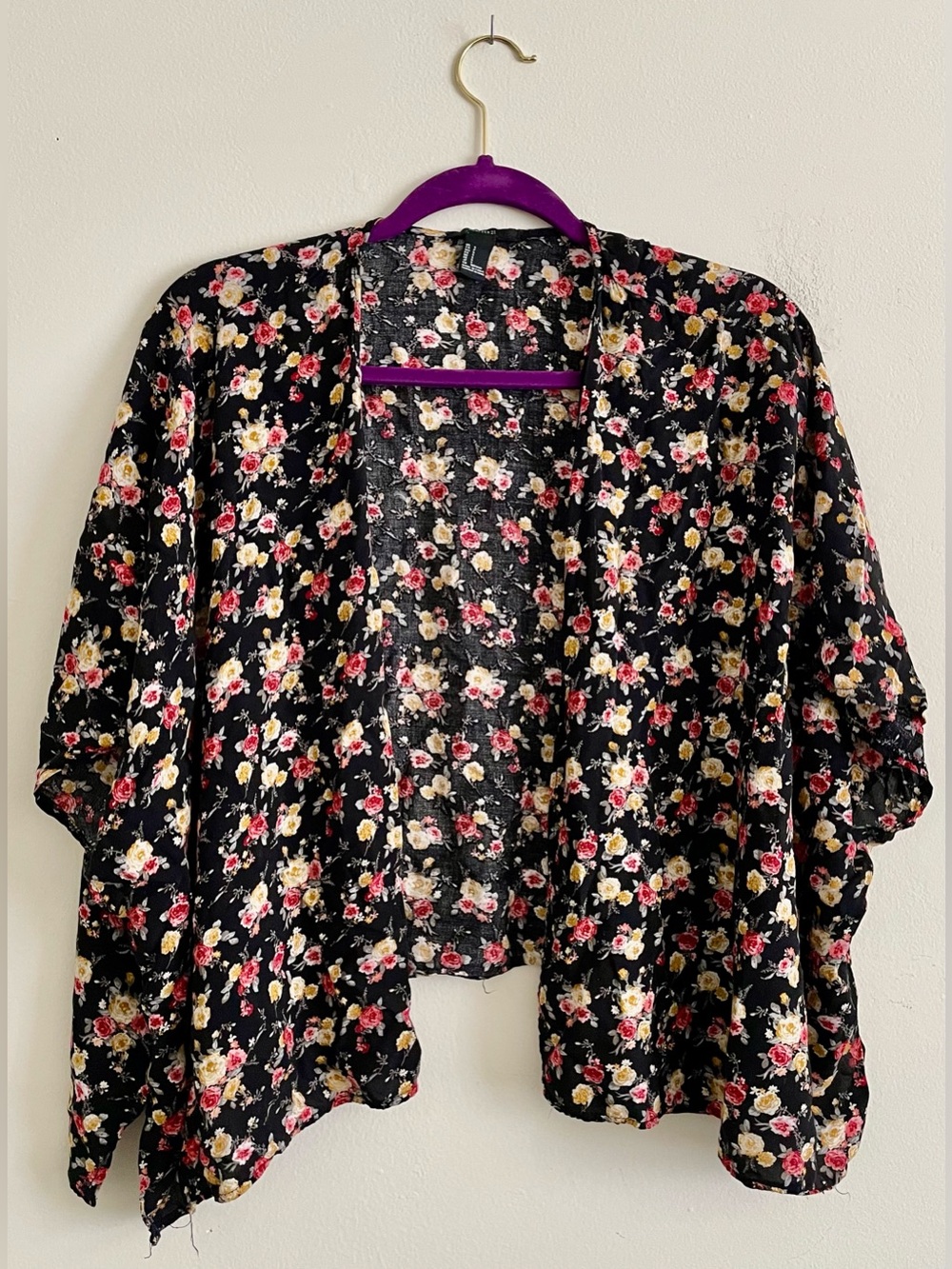 🌼 Forever 21 Floral Open-Front Women's Shrug Cardigan 🌼